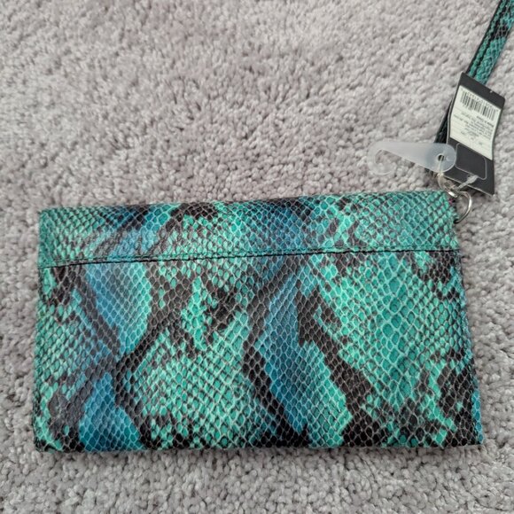 Massimo Blue Green Snake Clutch - Picture 4 of 4